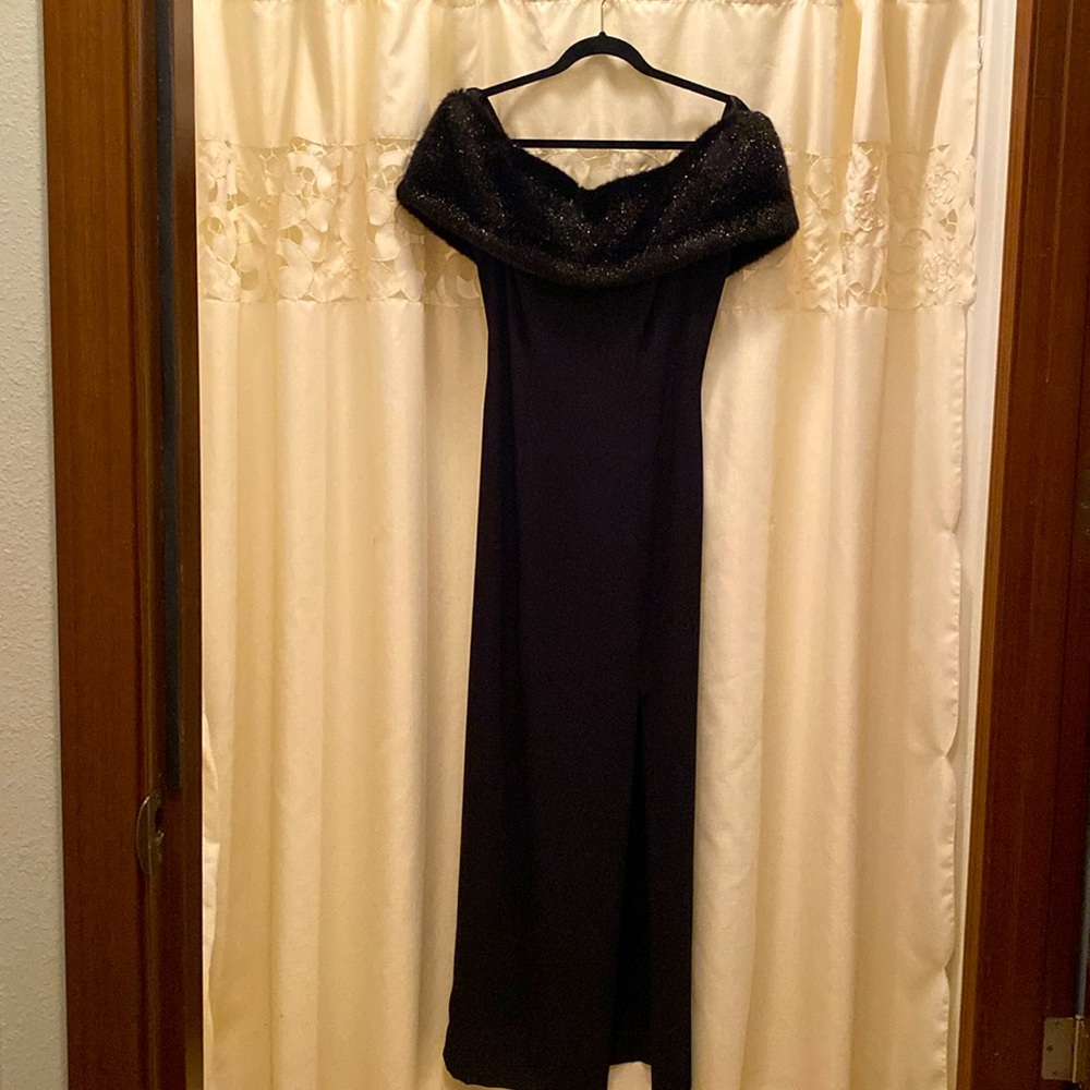 Woman’s Black Evening Gown